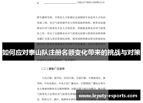 如何应对泰山队注册名额变化带来的挑战与对策